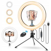 LAMPA PIERŚCIENIOWA LED ELEGIANT TRÓJNÓG EGL-02 160 DIOD LED USB