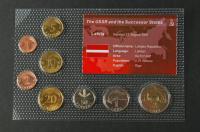 Łotwa - zestaw 8 monet - przegląd nominałów - mennicze