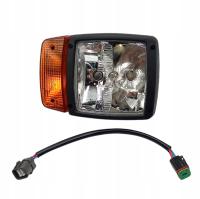 UNIWERSALNA LAMPA PRZEDNIA LEWA Z WIĄZKĄ DO MASZYN JCB CAT CASE 700/50054