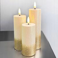 3X ŚWIECZKA LED DUŻA WIECZNA ŚWIECA LED NA BATERIE EFEKT PŁOMIENIA 252627N