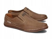 Мокасины Мужские Слипоны Элегантные Натуральная Кожа 022 Коричневый