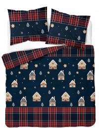 KOMPLET POŚCIELI ŚWIĄTECZNEJ 160x200 POŚCIEL ŚWIĄTECZNA 100% BAWEŁNA