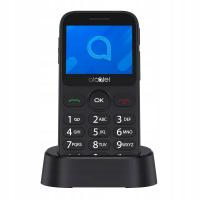 Telefon ALCATEL 2020X szary z bazą ładującą dla Seniora