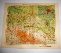 MAPA NIEMCY BERLIN I OKOLICE 1934 Minerva Atlas