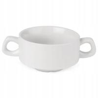 Фарфоровые бульоны с ушками Olympia Hotelware Premium 285ml/12 шт.