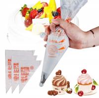 RĘKAW CUKIERNICZY JEDNORAZOWE WORKI DEKORATOR CIAST TORTÓW 100 szt M