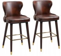 Krzesło barowe, stołek bistro, Hoker vintage -835-199 Zestaw 2 szt.