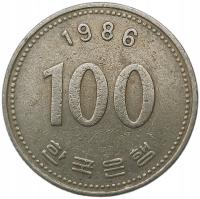 KOREA POŁUDNIOWA 100 WON 1986 POSTAĆ 33D1