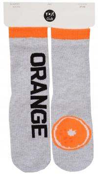 SKARPETKI ABS BAWEŁNA orange 23/26 Y605J