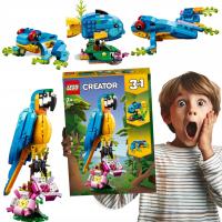 LEGO CREATOR 3-в-1 - животные для сборки - попугай, Рыба и лягушка 31136