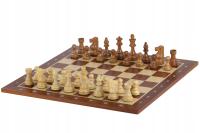 Zestaw szachowy French Lardy - szachownica 50 mm / figury akacjowe 90 mm