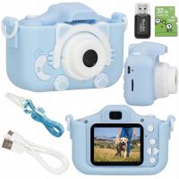 Детская цифровая камера FULL HD 40 Mpx видеокамера игра карта 32GB комплект XXL