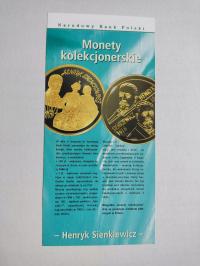 Folder NBP 1996 Henryk Sienkiewicz w j.polskim