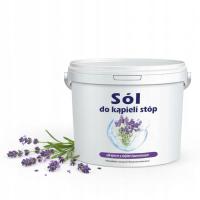 Sól Epsom do kąpieli stóp olejek lawendowy relaks zmęczone nogi aromat