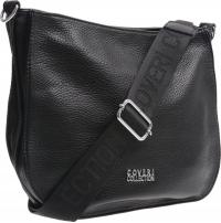 Сумка-мессенджер среднего размера через плечо черный