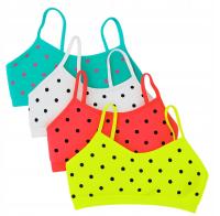 Biustonosz dziewczęcy top stanik bezszwowy z wkładkami GREENICE 134-140