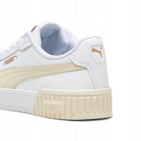 PUMA BUTY DAMSKIE ZE SKÓRĄ SPORTOWE BIAŁE WIĄZANE 38,5 1Ż7G