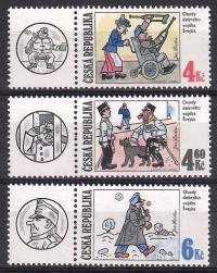 Czechy 1997 Mi zf 153-155 Czyste **