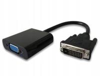 Adapter AV PremiumCord DVI-D - D-Sub (VGA) 0,2 m czarny (khcon-22)