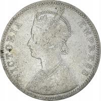 Moneta, INDIE BRYTYJSKIE, Victoria, Rupee, 1882, B