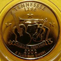 QUARTER DOLAR USA 2002 -P- TENNESSEE MUZYKA DZIEDZICTWA
