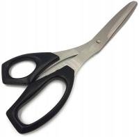 Nożyczki nożyce uniwersalne krawieckie mocne duże 23 cm czarne