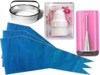 Zestaw do nadziewania pączków rurek babeczek tylka 7mm Rękaw worek 53cm