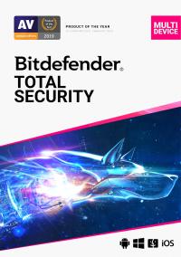 Bitdefender антивирус Bitdefender Total Security 2024 5 ст. / 12 месяцев ОУР продление