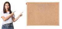 Tablica korkowa DREWNO MEMOBE 70/50 OPAK.KARTON