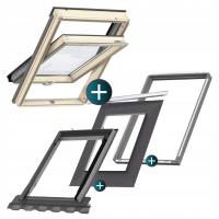 Velux 3-стеклопакет премиум gll1061b mk06 78x118 фланец BDX BFX