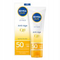 NIVEA SUN крем для лица солнцезащитный крем против морщин SPF50 50 мл