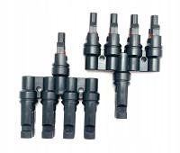 WTYK PANELA CZWÓRNIK MC4 KONEKTOR SOLARNY POCZWÓRNY 1-4 ZESTAW 2SZT