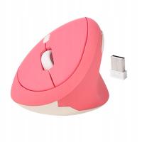 Vertical Mouse Programmable DPI Adjustable Remote Control 1600DPI pink