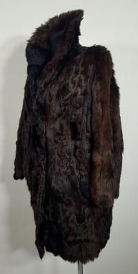 Futro naturalne półprodukt zgrabny fason długi włos Petite M L