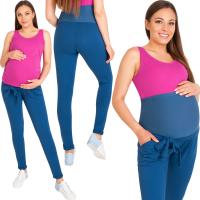 SPODNIE CIĄŻOWE DRESOWE ROZM S LENA Z KOKARDĄ