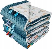 Kocyk 75x100 MINKY SZAFIR + różne wzorki do wyboru