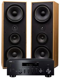 Колонки Tonsil VOYAGER 350 ресивер YAMAHA MusicCast R-N600A черный