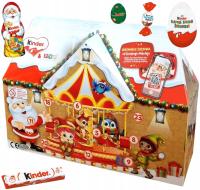 Рождественский календарь с конфетами Kinder в форме коттеджа XXL 3D 234 g