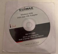 EDIMAX WIRELESS NLITEMINI-SIZE USB ADAPTER EW-7711UMN PŁYTA CD STEROWNIK