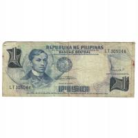 Banknot, Filipiny, 1 Piso, KM:142a, VF(20-25)