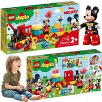 KLOCKI LEGO DUPLO URODZINOWY POCIĄG MYSZEK MIKI MINNIE PREZENT DLA 2 LATKA