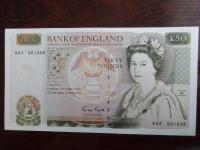 Банкнота 50 фунтов стерлингов в Англии
