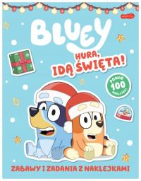 Hura, idą święta Bluey Zabawy i zadania z naklejka