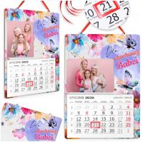 KALENDARZ NA DZIEŃ BABCI ZE ZDJĘCIEM, DREWNIANY, ŚCIENNY NA PREZENT 2026