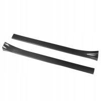 Ochraniacze listew progowych suche włókno węglowe gładka powierzchnia