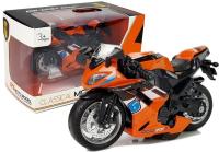 Мотоцикл с фрикционным приводом звуки мотор 1: 14 оранжевый