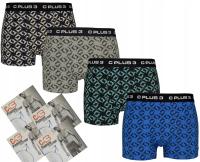 Bokserki męskie C+3 BlockForm VBE-695 – 4 kolory, sportowa guma M