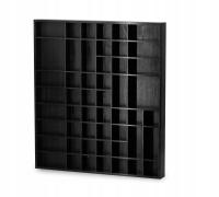 PÓŁKA NA PERFUMETKI KOSMETYKI BIŻUTERIĘ CZARNA ORGANIZER DREWNIANY MOCNY