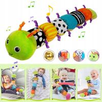 BABY MUSICAL PRZYTULANKA GĄSIENICA, ZABAWKA PLUSZOWA, WSPANIAŁY PREZENT