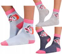3-pak SKARPETKI SKARPETY DZIEWCZĘCE BAWEŁNA YO! 31/34 Ł015M